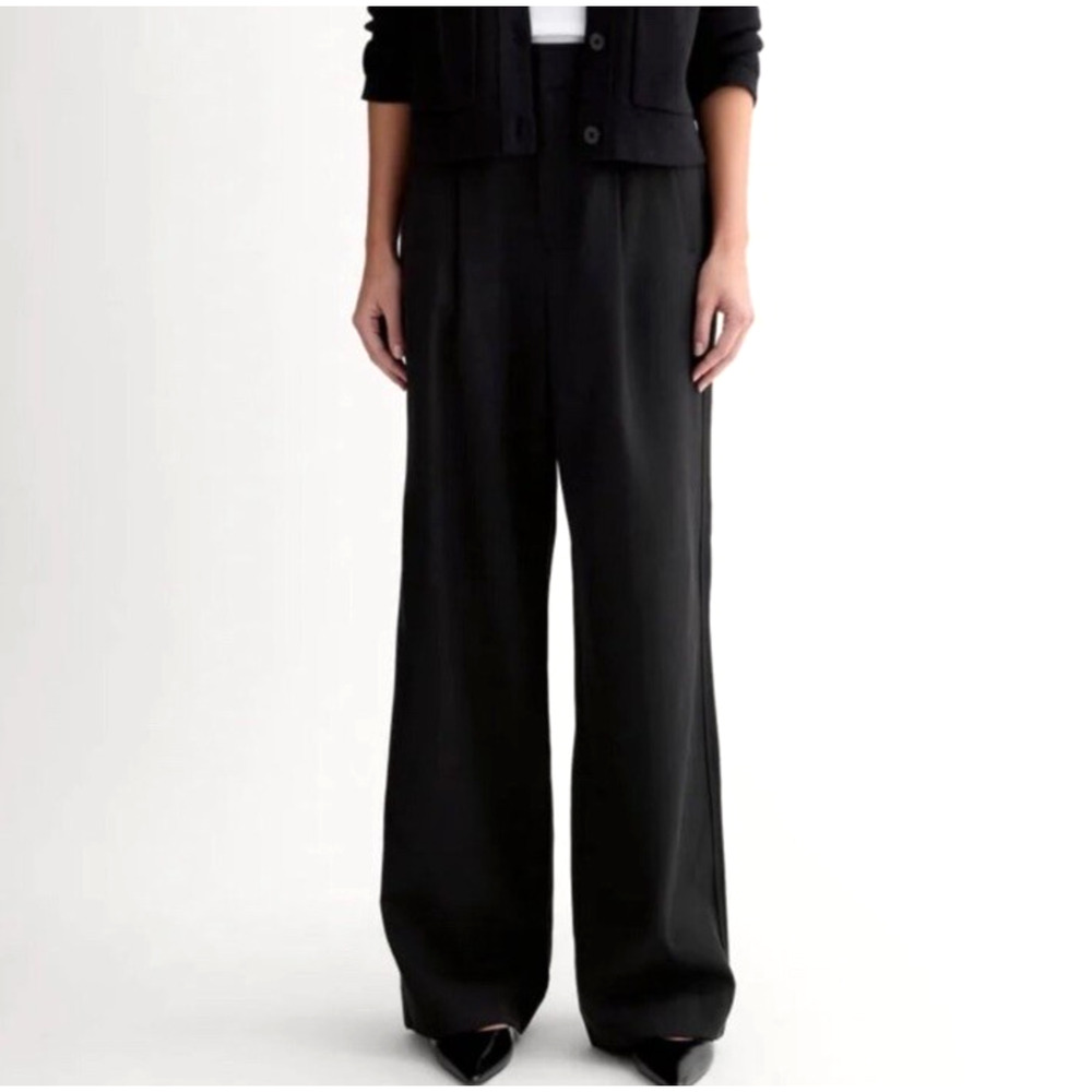 Everlane The Way High Drape Pant Womens 14 Regular Black